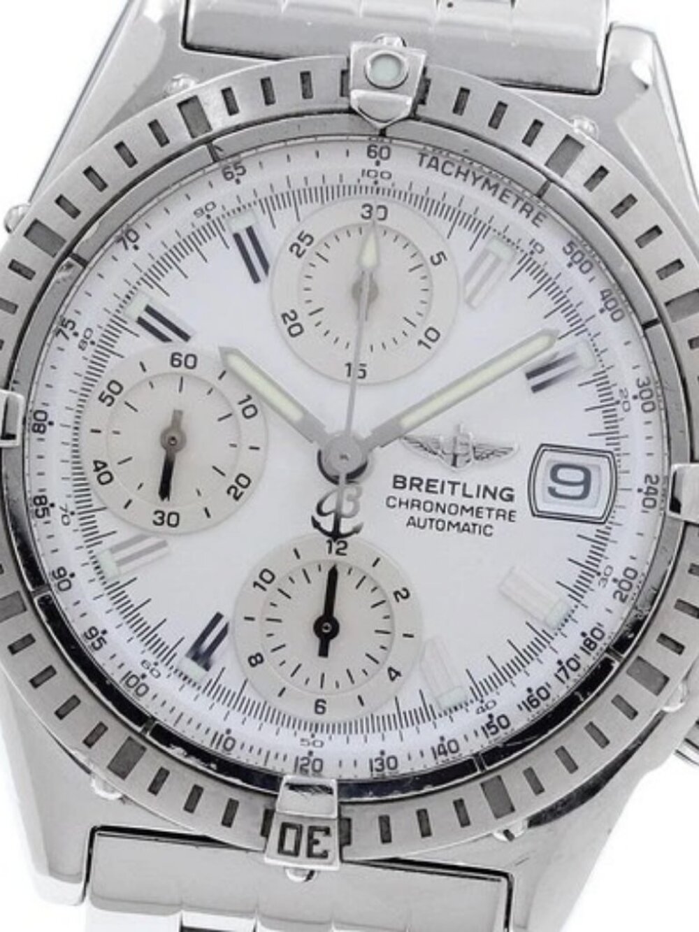 BREITLING Chronomat A13352 Date white Dial Automatic Men's Watch_965383